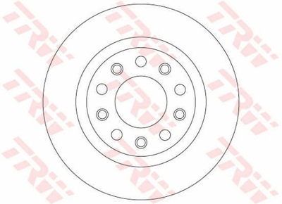 ДИСКИ ТОРМОЗНЫЕ ТОРМОЗНЫЕ ЗАД TRW DF8070