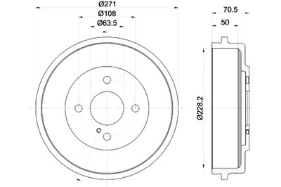 TEXTAR BEBNY ДИСКОВЫЕ ТОРМОЗНОЕ 2SZT. ЗАД FORD B-MAX TOURNEO COURIER B460 фото