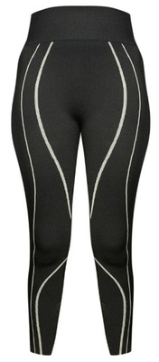 LEGGINSY SPORTOWE PRETTYLITTLETHING CZARNE r.M