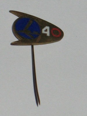 PLL LOT 40 lat odznaka z PRL