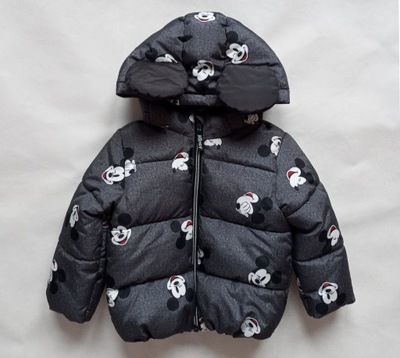 H&M kurtka zimowa Mickey 12-18 m-cy 86