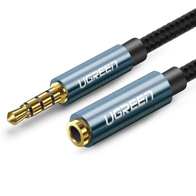 Ugreen kabel adapter przedłużacz AUX mini jack 3,5 mm 2m niebieski (AV118)