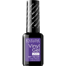 EVELINE VINYL GEL lakier winylowy+top coat 2w1 kolor 216 12 ml