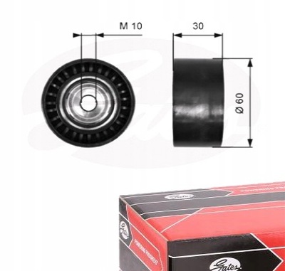 Gates t36380 ролик напрямна / напрямна, ремінь клиновий зубчастий фото №1