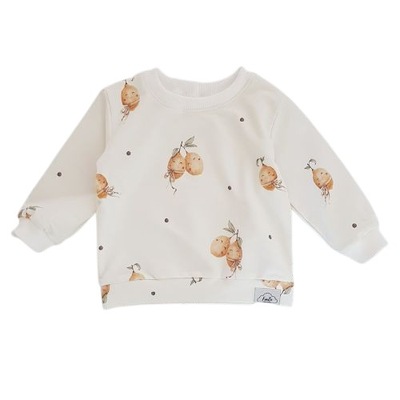 bluza dresowa niemowlęca cytrynki handmade piękna! r 62 dla dziecka