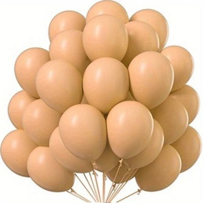 Balony beżowe cieliste 30cm 10szt