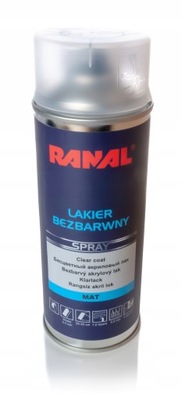 Lakier Bezbarwny Spray Mat 400ml Ranal