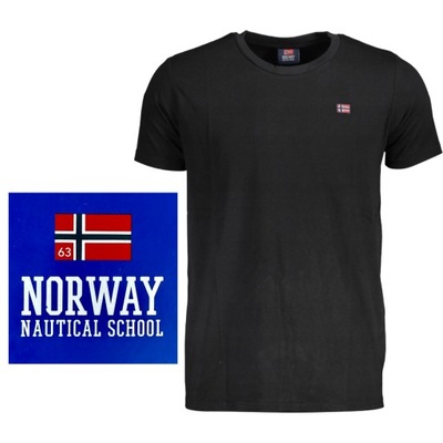 T-shirt NORWAY 1963 czarny r. M