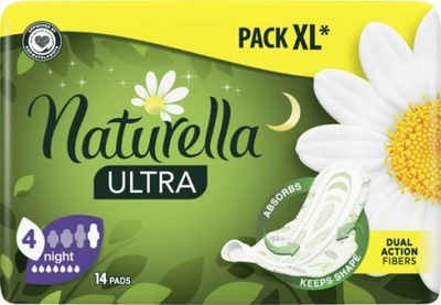 NATURELLA ULTRA NIGHT PODPASKI ZE SKRZYDEŁKAMI X14