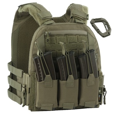 KAMIZELKA TAKTYCZNA PLATE CARRIER M-TAC SZYBKI ZRZUT ROC S/M - RANGER GREEN