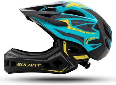 EULANT Kask Rowerowy z Ochroną Podbródka M 52-56 cm