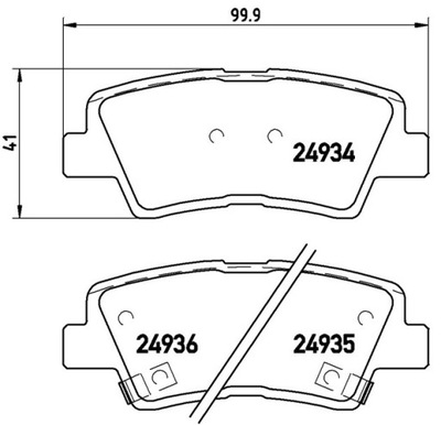 BREMBO P 30 047 КОМПЛЕКТ КОЛОДОК ШАЛЬМІВНИХ, ГАЛЬМА TARCZOWE