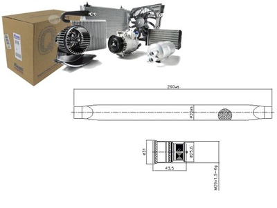 SAUSINTUVAS KONDICIONAVIMO MERCEDES EQV W447 EVITO TOURER W447 EVITO W447 