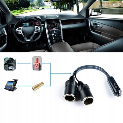 DUAL ПРИВОД CAR CIGARETTE LIGHTER 12V-24V POWER CHAR 