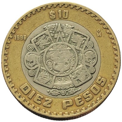 79713. Meksyk - 10 peso - 1998r.