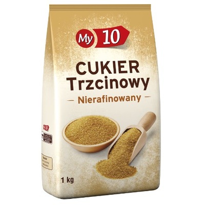 Cukier trzcinowy nierafinowany brązowy 1kg