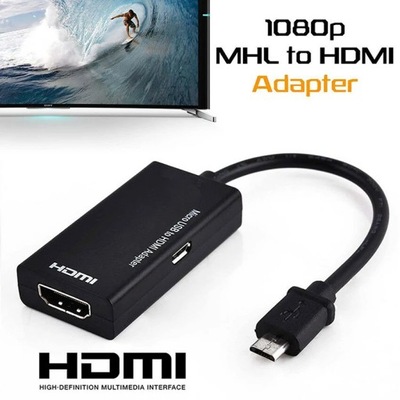 Dla mikro USB do HDMI-kompatybilny Adapter cy