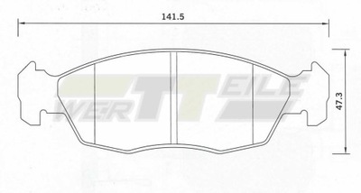 КОЛОДКИ HAM WER2389 PEUGEOT 106 I (1A, 1C)