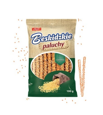BESKIDZKIE PALUCHY Z SEZAMEM 100G