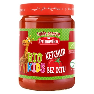 Ketchup bez octu dla dzieci bezglutenowy BIO 315g