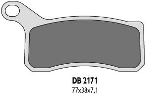 DELTA BRAKING TRINKELĖS STABDŽIŲ KH462 KTM QUAD - ZASTEPUJA DB2171MX-D IR D 