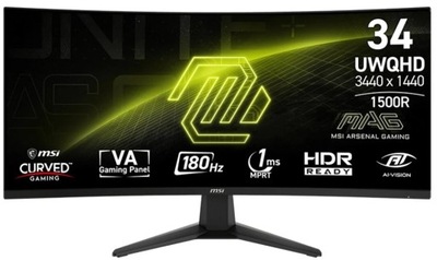 Monitor LED MSI MAG 346CQ 34 " 3440 x 1440 px VA