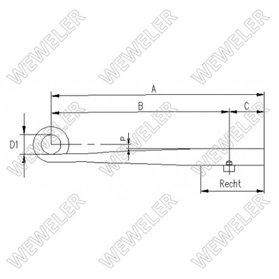 RESORTE ROR WEWELER F260Z191ZA75, O.E. 21222247M  