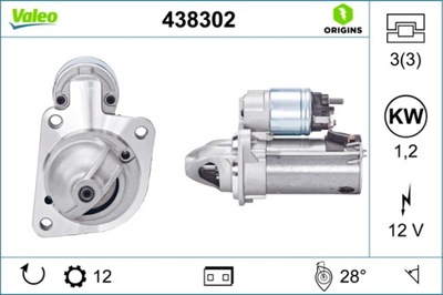 STARTERIS VALEO ORIGINS NEW 438302 