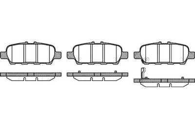 Remsa тормозные колодки тормозные infiniti fx 35 привод na 4 k фото №1