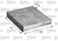 VALEO FILTRO DE CABINA DE CARBON ALFA 159 CON WEGLEM ALFA 159 05-/BRERA 06  