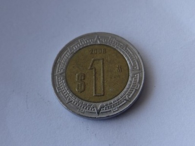 [0135] Meksyk 1 peso 2008 r. st. 3+