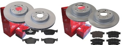 Гальмівні диски гальмівні колодки p+t trw honda accord viii 296mm фото №1