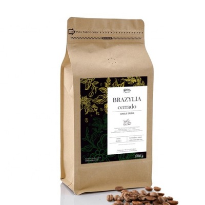 Kawa ziarnista Brazylia Cerrado świeżo palona 1kg