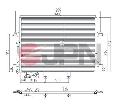 RADUADOR DE ACONDICIONADOR CLS-CLASS EN 219 (04-) CLS 350 CGI  