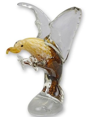 Figura Szkło Orzeł Ptak MURANO Art Deco Glass