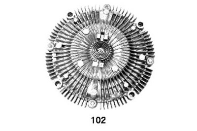 Ashika віскозна муфта зчеплення nissan patrol gr mk ii sam фото №1