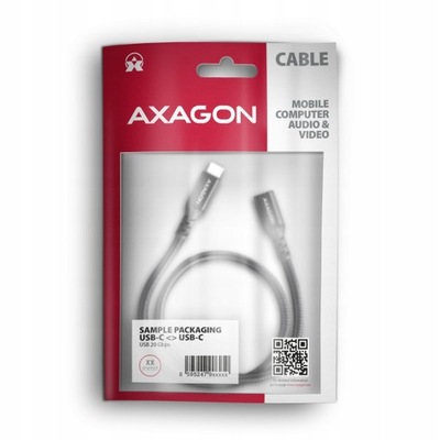 AXAGON BUCM32-CF10AB Kabel przedłużacz Gen2 USB-C - USB-C, 1m, 5A, PD 240W