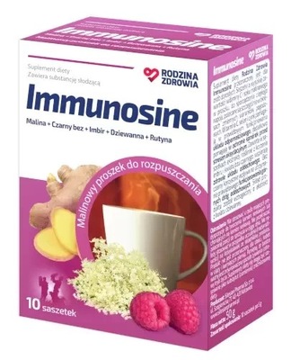 Rodzina Zdrowia Immunosine smak malinowy 10 saszetek