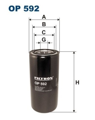 FILTRO ACEITES FILTRON OP592  