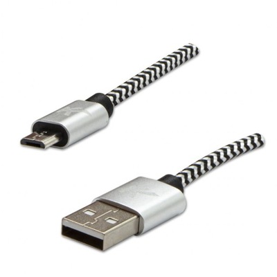 Logo USB kabel (2.0), USB A M - 2m, 480 Mb/s, 5V/1