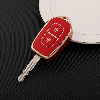 RED KEY CASETPU CAR LLAVES LLAVES FAB FOB PARA RENAULT KWID SYMBOL PARA DACIA SA  