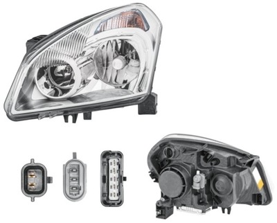 Фара левый nissan qashqai j10 07-10 ксенон фото №1