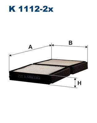 FILTRO DE CABINA FILTRON K1112-2X K11122X  