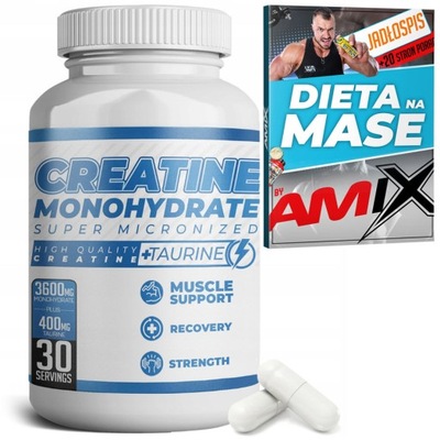 KREATYNA MONOHYDRAT tabletki Creatine Monohydrate SIŁA MASA RZEŹBA