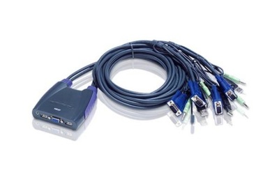 ATEN 4-portowy przełącznik KVM USB CS64US