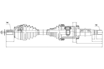Приводной вал приводная volvo s60ii 2.0t3 t5 14-17 правая фото №1
