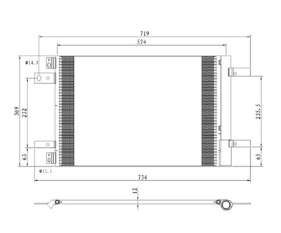 RADIATOR AIR CONDITIONER PEUGEOT 5008 9673629780  