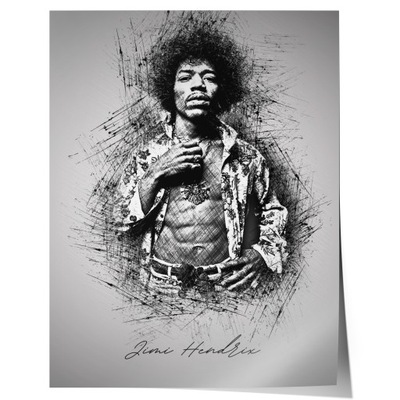 Plakat Muzyczny Jimi Hendrix