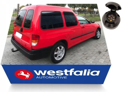 BARRA DE REMOLQUE HOLOWNICZY+WIAZKA7PIN VW CADDY 2 II 1995DO2003  