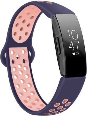 PASEK SPORTOWY FITBIT INSPIRE NIEBIESKO-RÓŻOWY L